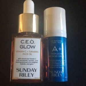 Sunday Riley CEO Glow face oil w/A+ deluxe sample